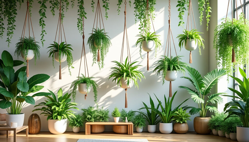 découvrez comment les plantes suspendues transforment et habillent votre espace intérieur avec élégance. idéales pour optimiser la décoration, elles apportent une touche naturelle et tendance à votre maison.