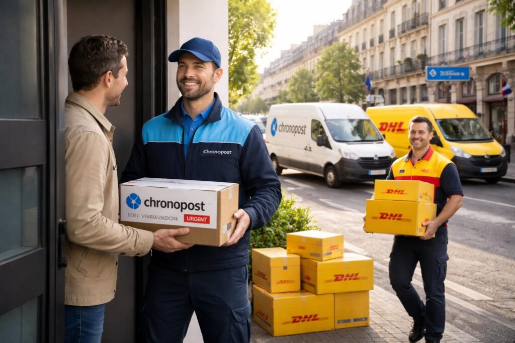 profitez de la livraison express pour votre boutique en ligne avec chronopost et dhl, couvrant toute la france pour des envois rapides et fiables.